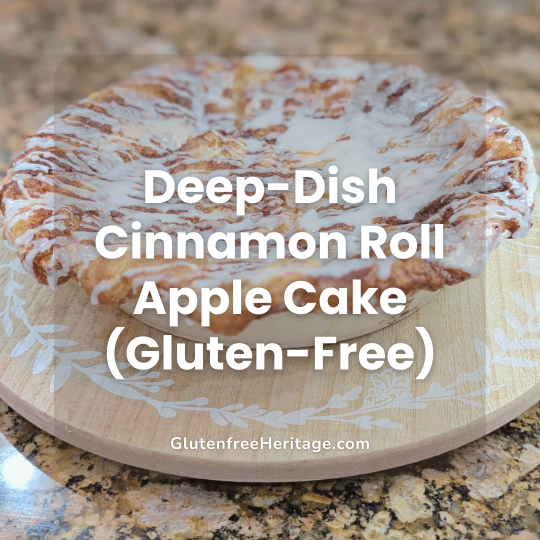 Deep-Dish Cinnamon Roll Apple Cake (Gluten-Free)