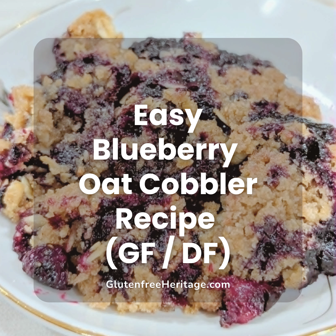 Easy Blueberry Oat Cobbler Recipe (GF / DF)