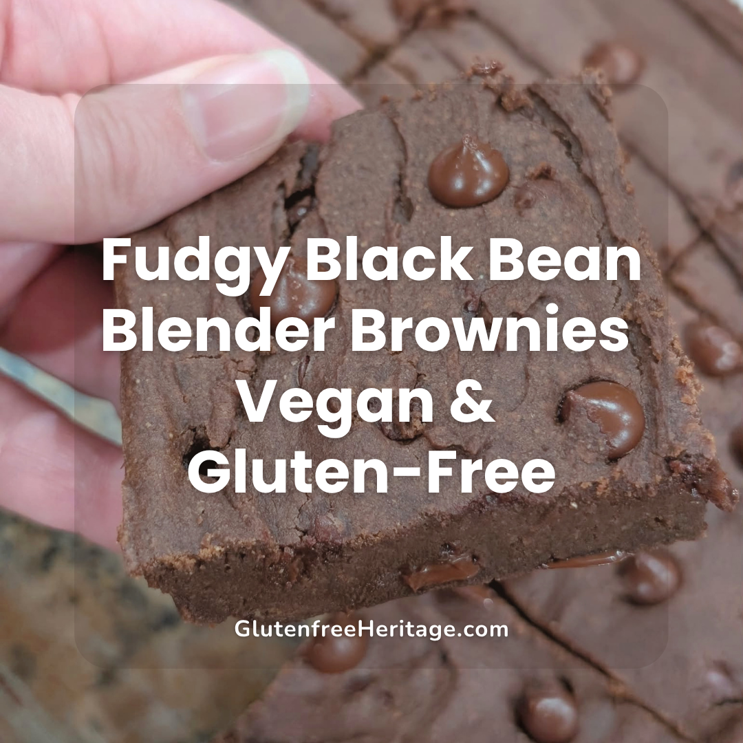 Fudgy Black Bean Blender Brownies (Vegan & Gluten-Free)